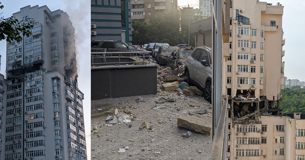 “Scattered pieces of someone’s life”: stories of residents of a high-rise building in Kyiv, which suffered from a night attack