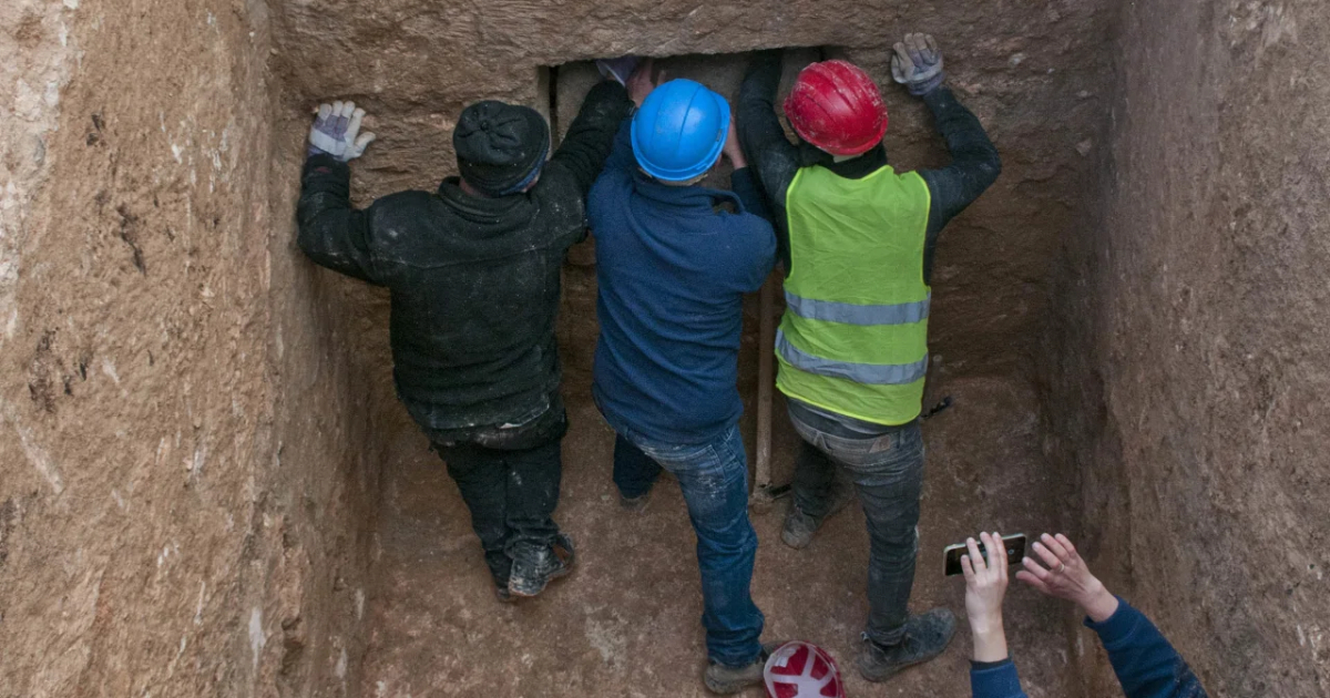 In Israel, archaeologists discovered the tomb of a Greek courtesan.  PHOTO