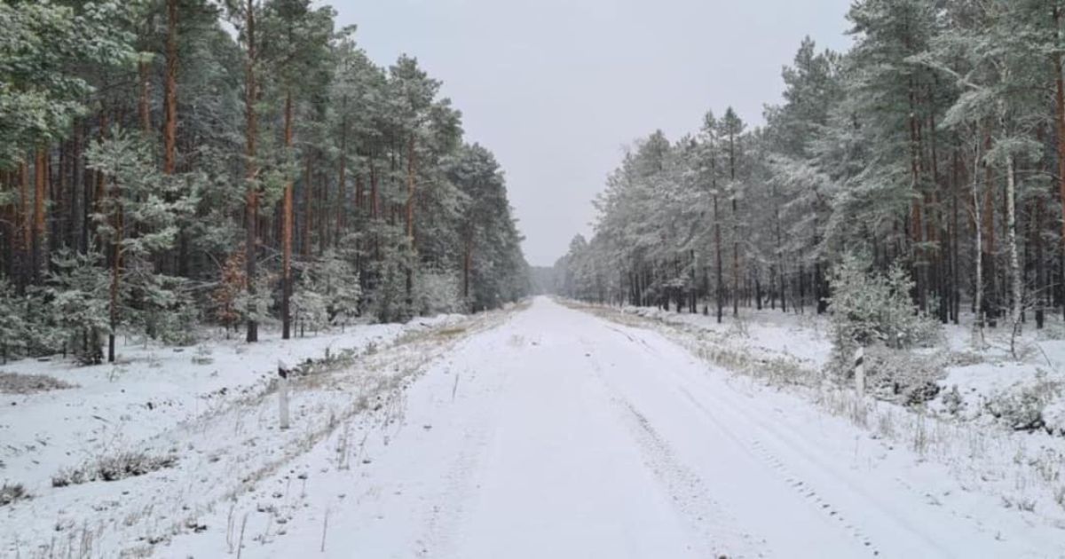 The first snow fell in Volyn.  VIDEO