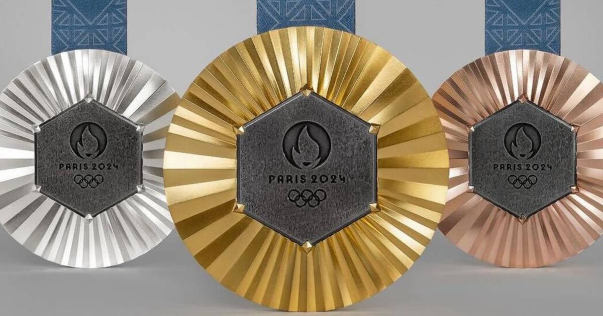 The medals of the 2024 Olympics will contain the metal of the Eiffel Tower.  PHOTO