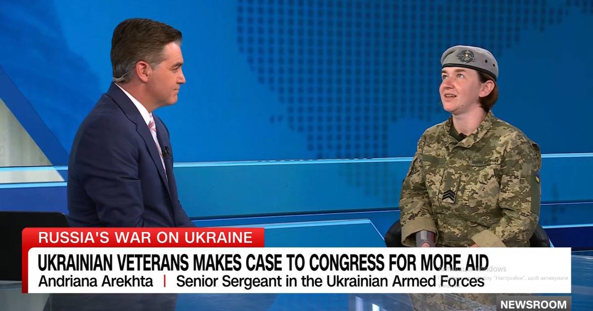 The leader of the Women’s Veterans Movement explained on CNN why military aid is important for Ukraine