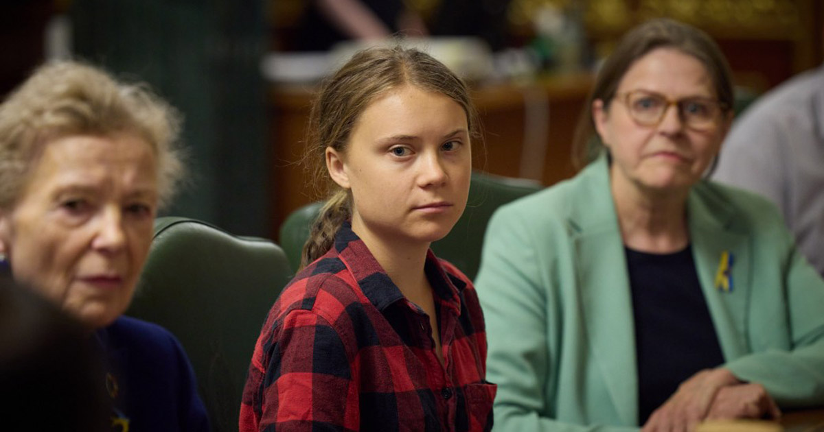 Eco-activist Greta Thunberg came to Ukraine and met with Zelenskyi