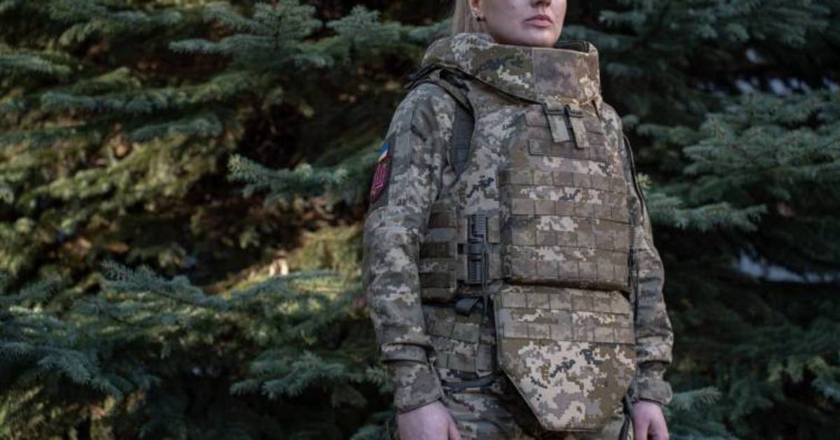The Ministry of Defense approved the first body armor for women.  PHOTO