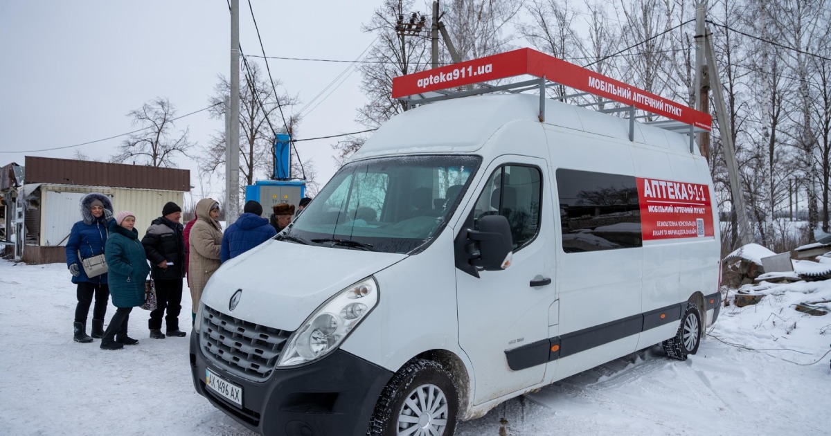 The first mobile pharmacy started operating in Kharkiv region: it will deliver medicine to remote villages.  PHOTO