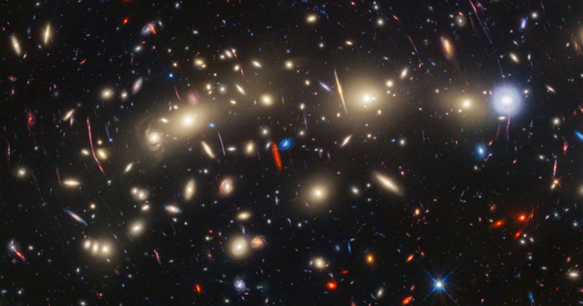 The Webb Telescope has revealed the colorful Redwood Galaxy cluster.  PHOTO