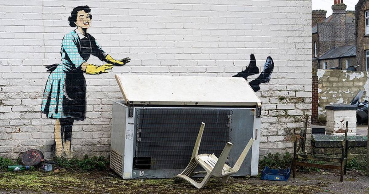 On Valentine’s Day, Banksy created a work about domestic violence – photo