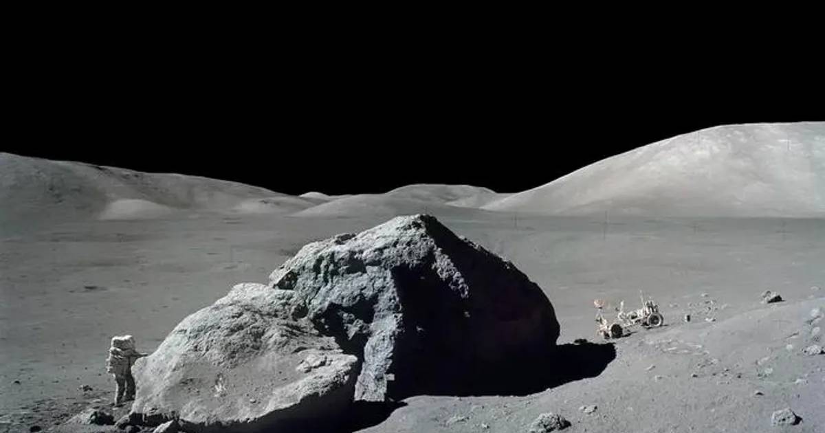 Scientists have discovered rocks on the moon that are not found in the solar system
