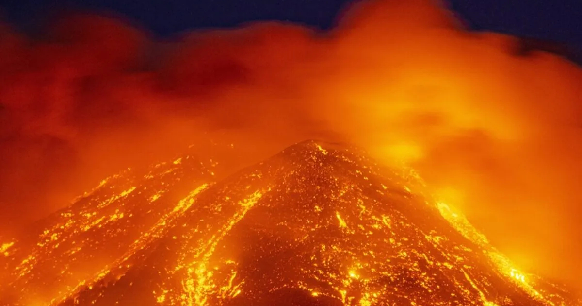 Etna, the highest volcano in Europe, has erupted in Sicily.  VIDEO