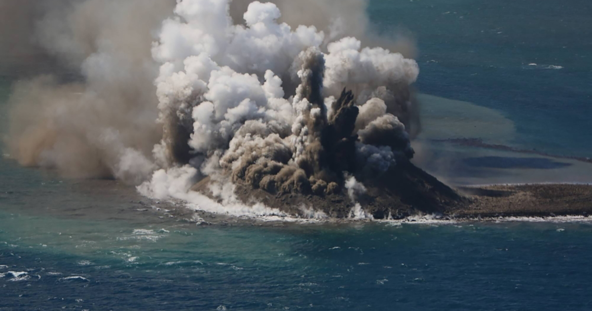 Due to the underwater eruption of a volcano in the Pacific Ocean, a new island was formed – scientists
