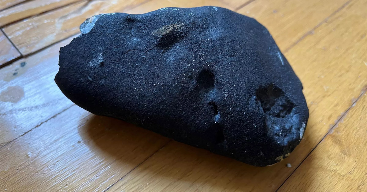 A 4.6 billion-year-old meteorite fell on a house in the USA