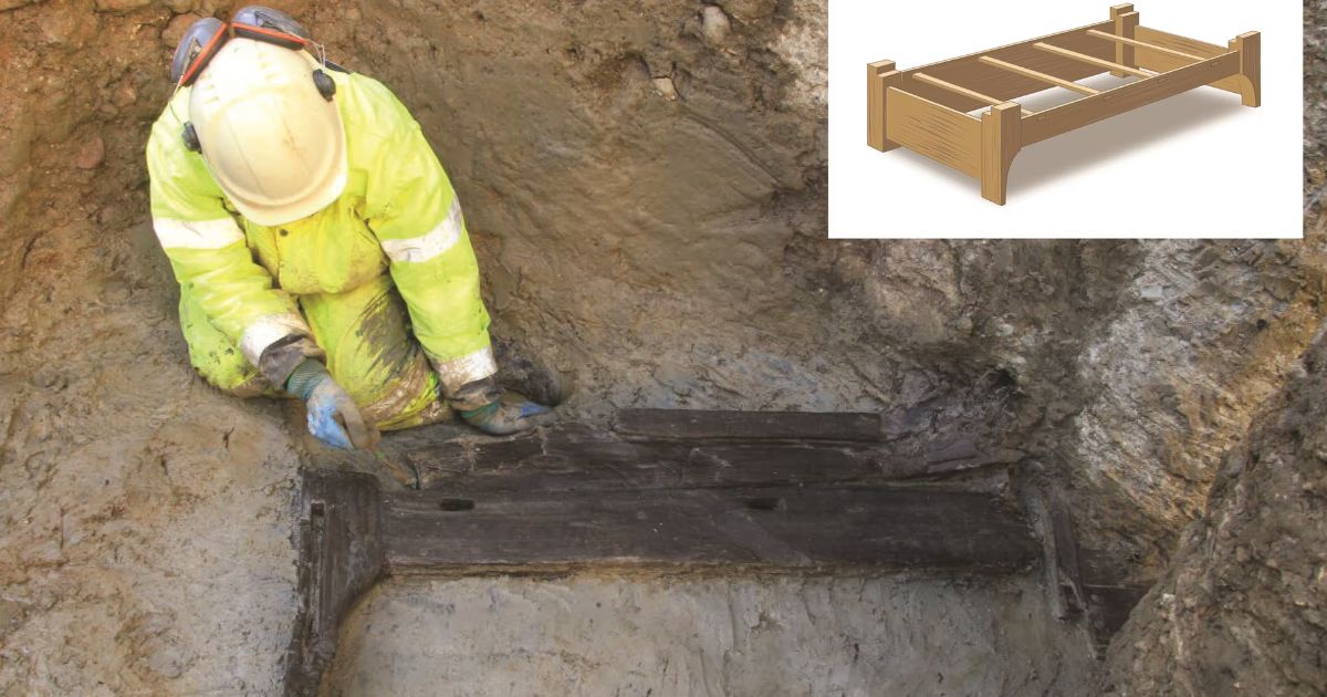 “Furniture for the next life”: in London, archaeologists found a Roman burial bed
