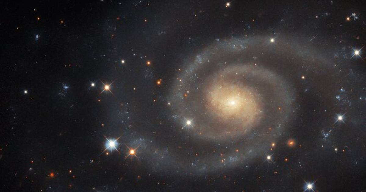The Hubble telescope showed a spiral galaxy in the constellation Hercules.  PHOTO
