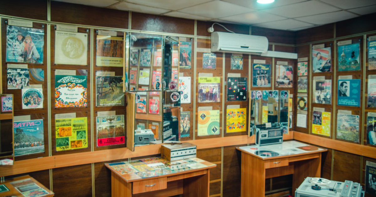 The Museum of Ukrainian gramophone records opened in Kyiv.  PHOTO