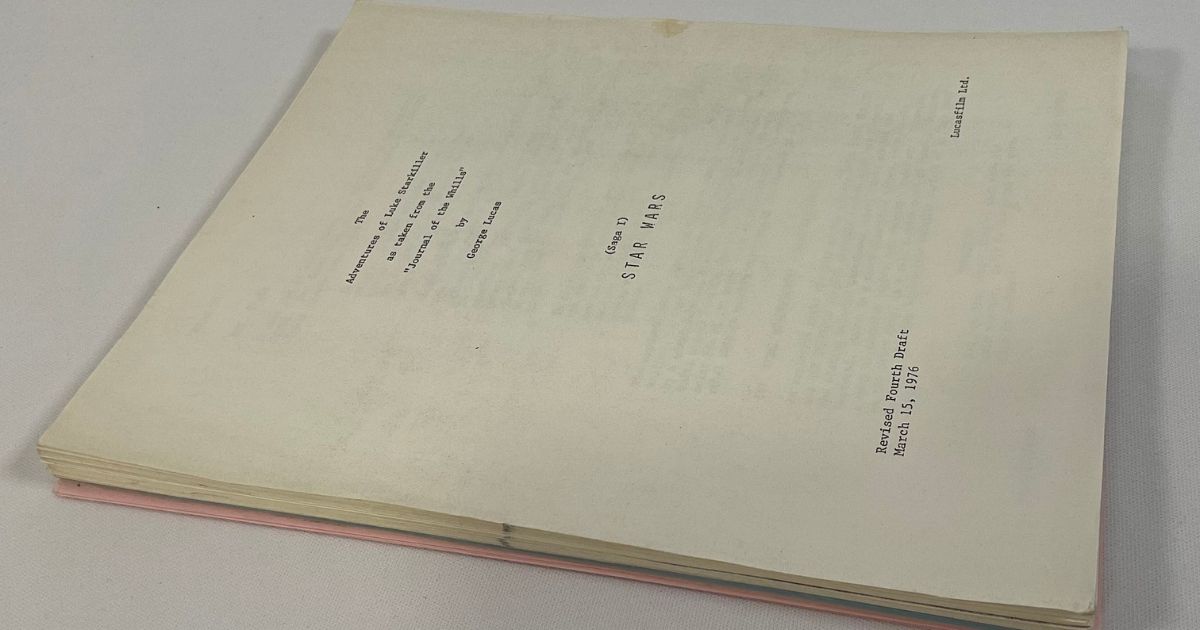 The draft of the script of “Star Wars” will be sold at auction: it belonged to Harrison Ford