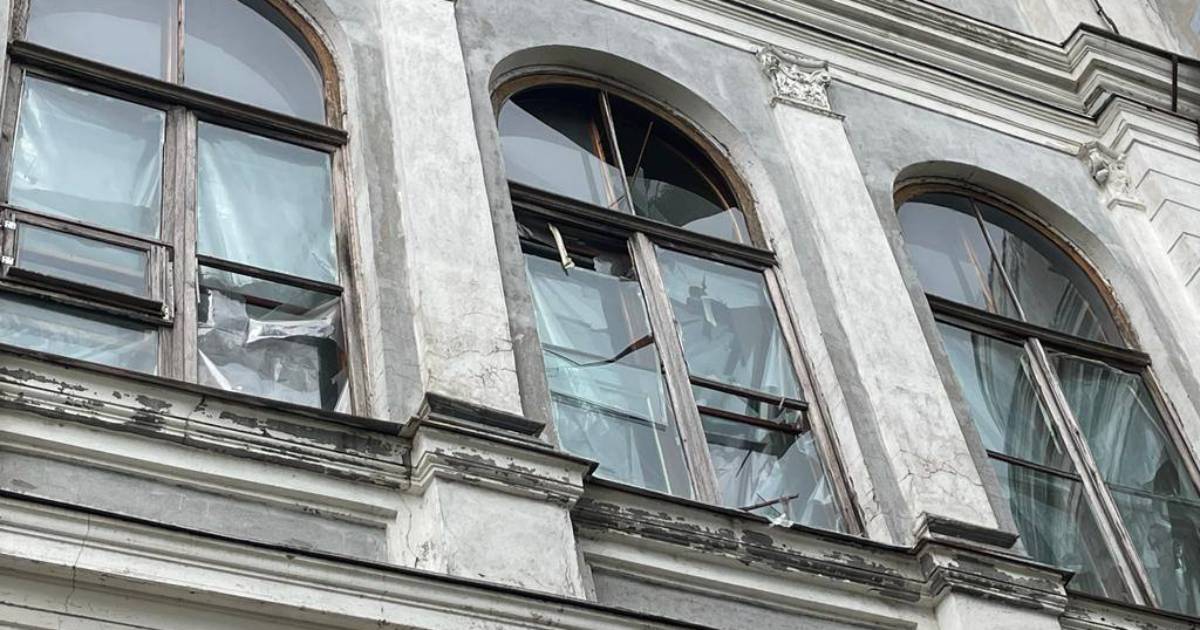 A letter to UNESCO is being prepared.  In Odesa, two museums were damaged by Russian missiles.  PHOTO