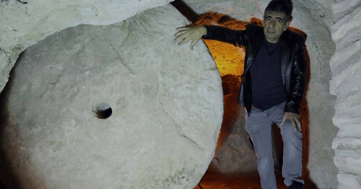 In Turkey, a man found a 2,000-year-old underground city under his own house.  PHOTO