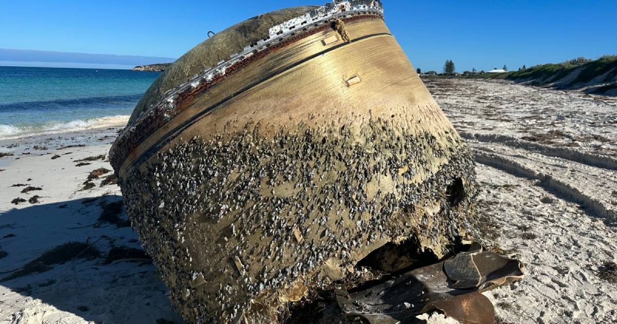 In Australia, they identified an object that looked like debris from a space rocket