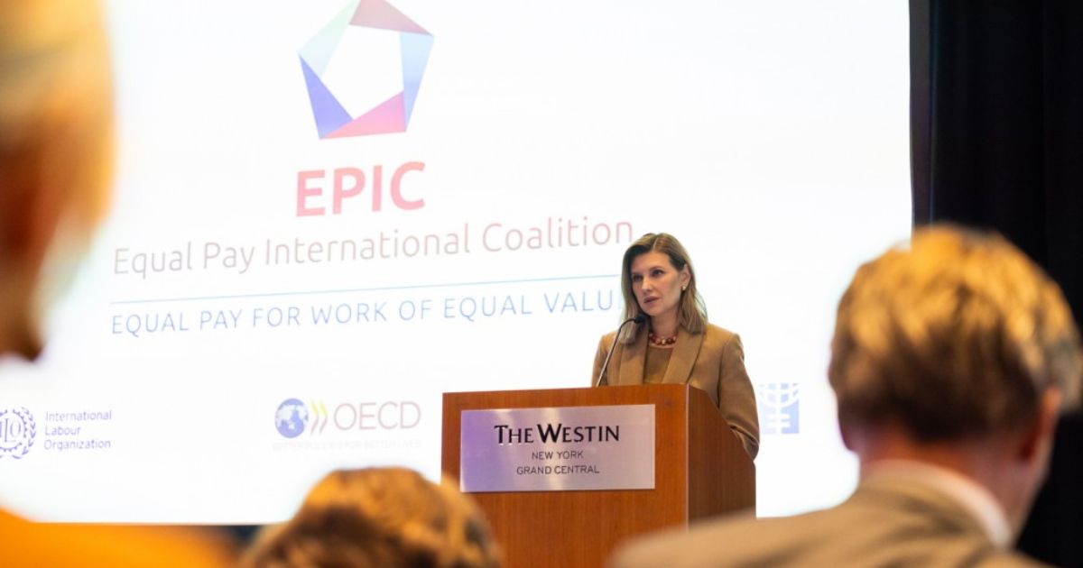 18% in favor of men: Zelenska spoke about the wage gap at the UN General Assembly