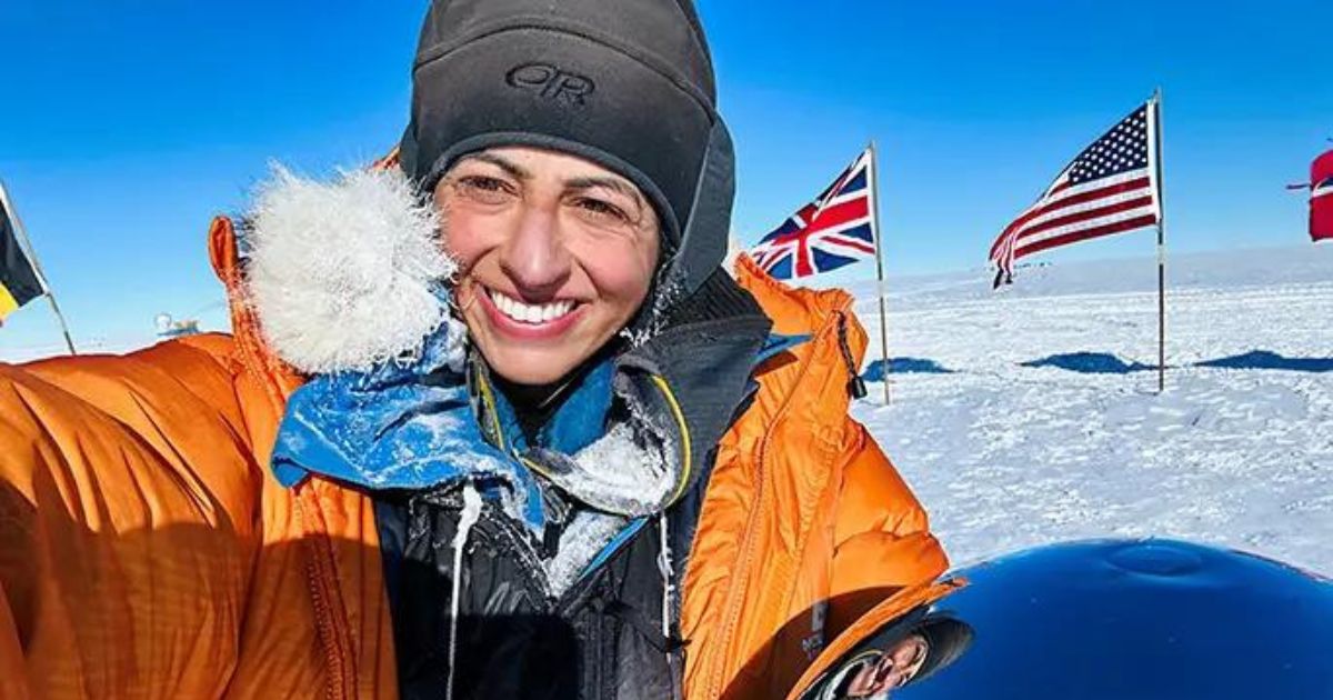 A British woman crossed Antarctica on skis in 31.5 days