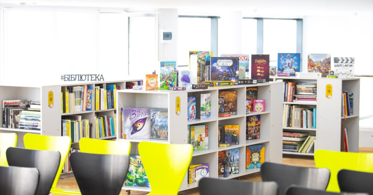 The first library of board games will be opened in Ukraine.  PHOTO